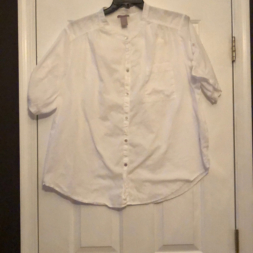 White button down shirt